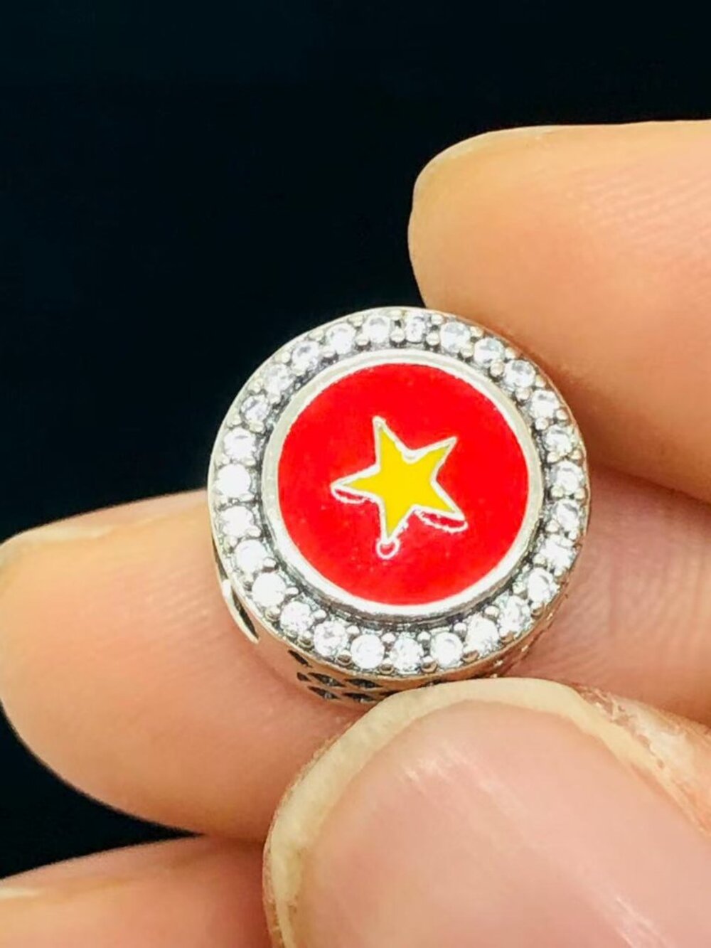 ✨🔥Pandora Vietnam Exclusive Country Flag Dangle Moments Charm